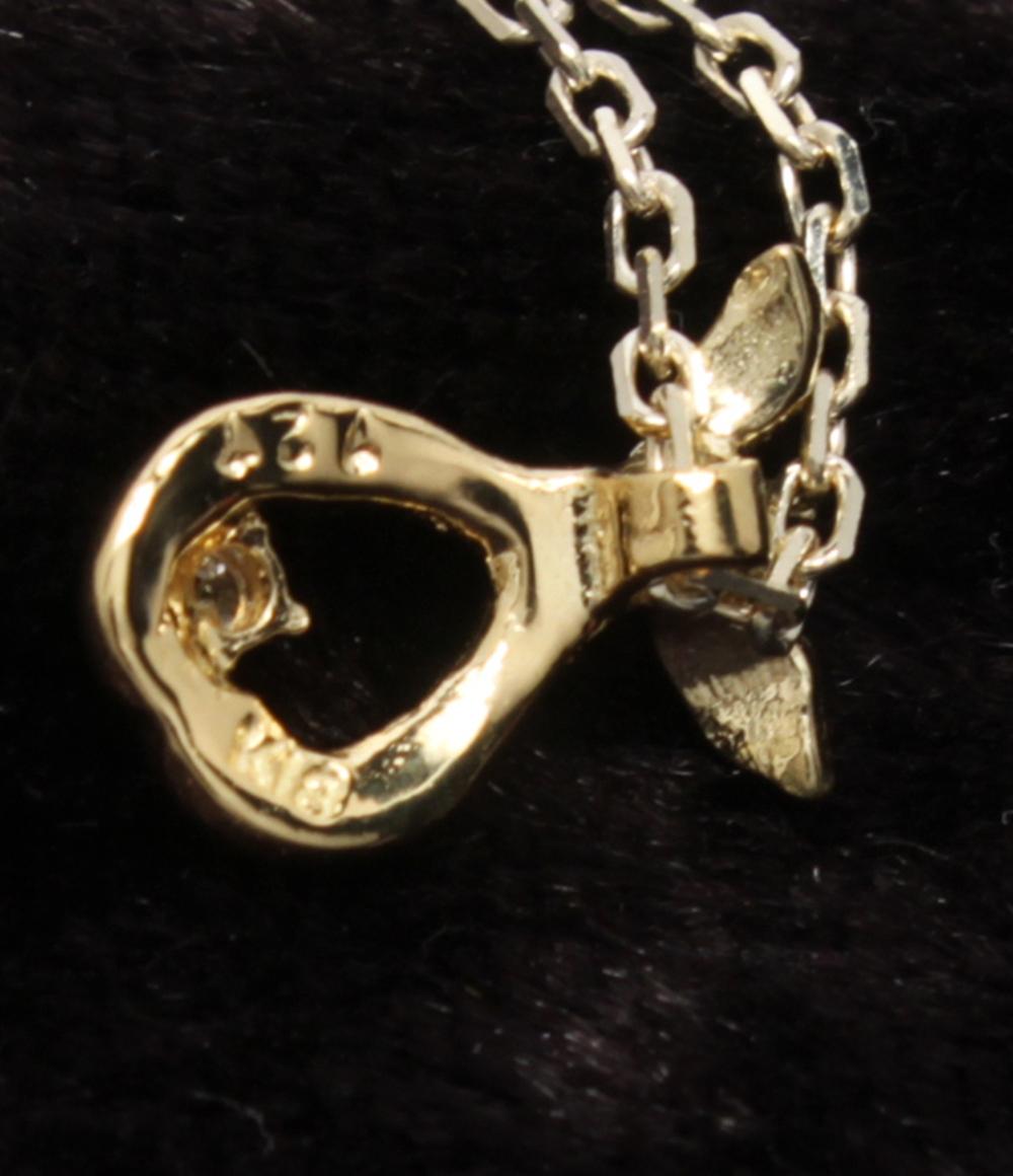 美品 ワコー ネックレス K18 SV925 ホワイトトパーズ レディース WAKO