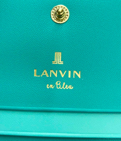 美品 LANVIN en Bleu カードケース 牛革 レディース ランバンオンブルー