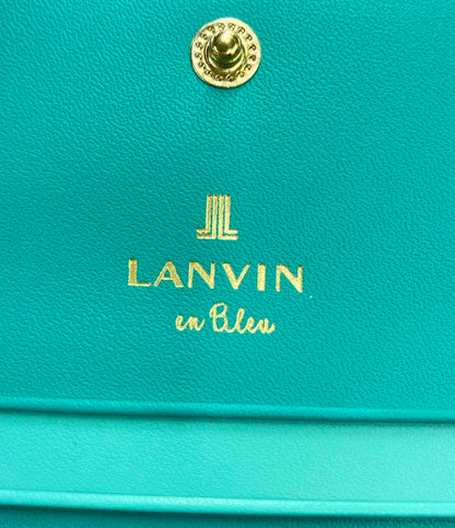 美品 LANVIN en Bleu カードケース 牛革 レディース ランバンオンブルー