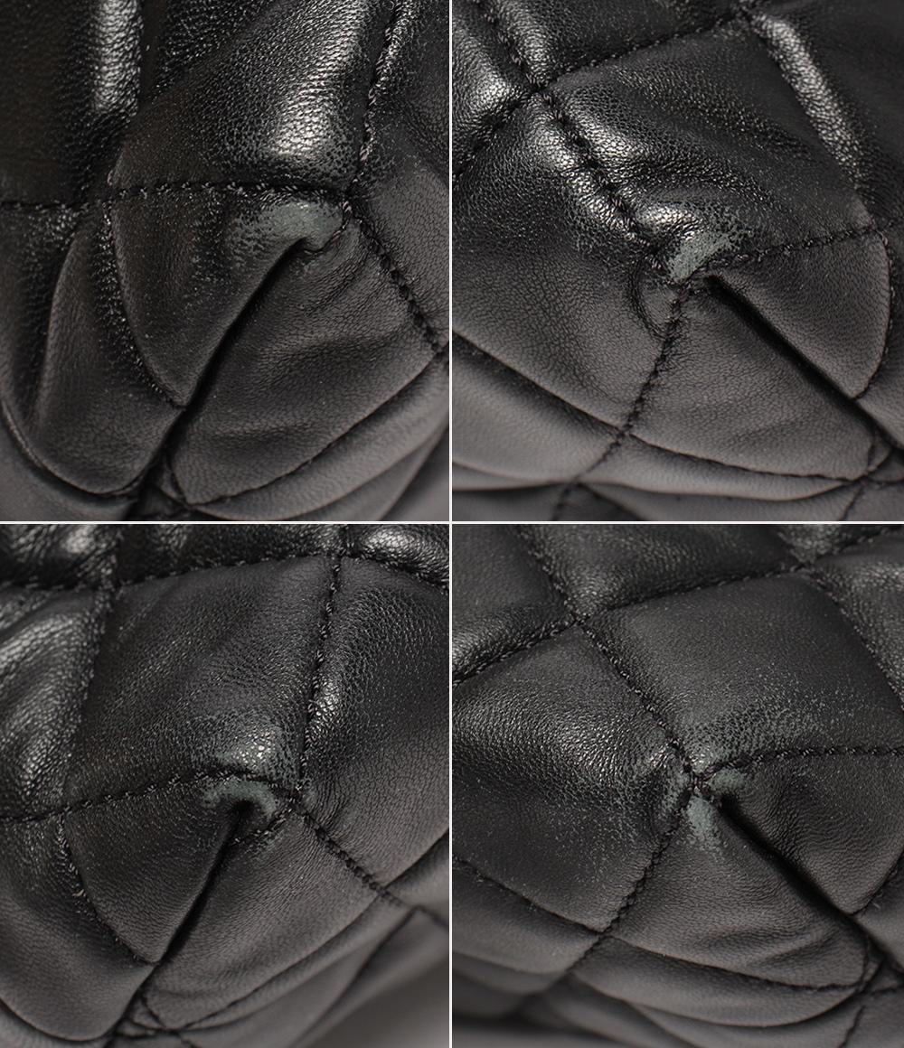 シャネル チェーントートバッグ ラムスキン シルバー金具 マトラッセ レディース CHANEL