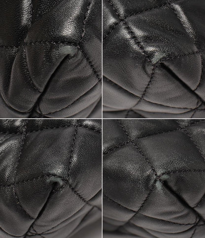 シャネル チェーントートバッグ ラムスキン シルバー金具 マトラッセ レディース CHANEL