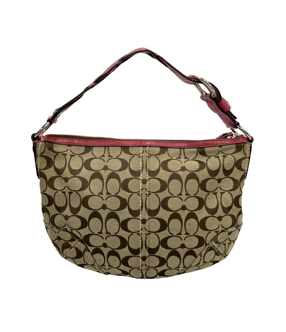 COACH ショルダーバッグ 肩掛け キャンバス レザー シグネチャー 11858