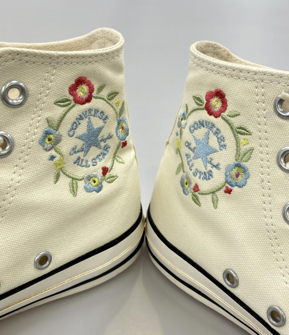 CONVERSE ハイカットスニーカー 刺繍 オールスター PLTS フラワーパッチ レディース SIZE 23.0 (M) コンバース
