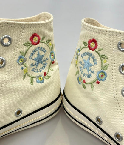 CONVERSE ハイカットスニーカー 刺繍 オールスター PLTS フラワーパッチ レディース SIZE 23.0 (M) コンバース
