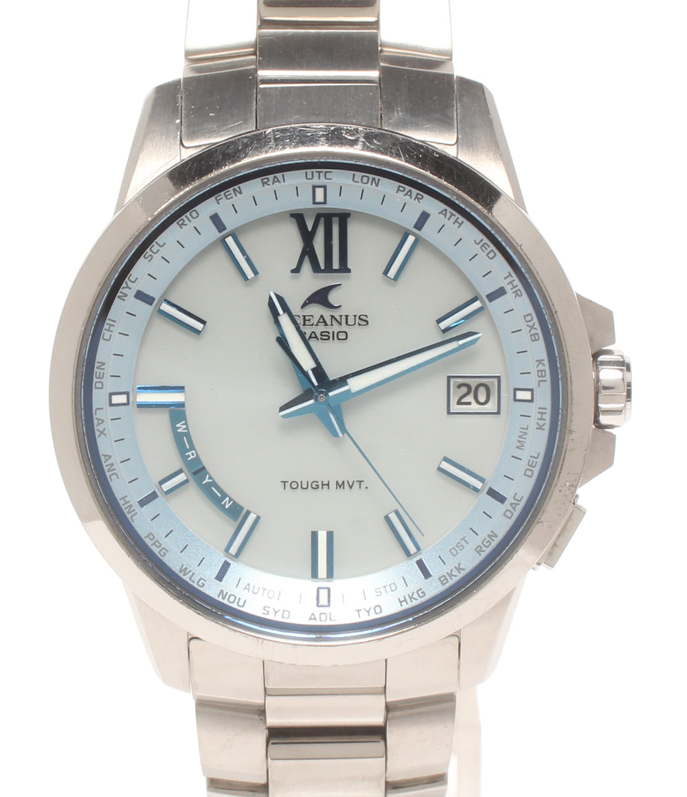CASIO 腕時計 オシアナス OCEANUS 電波ソーラー ソーラー ブルー系 OCW-T150 メンズ カシオ