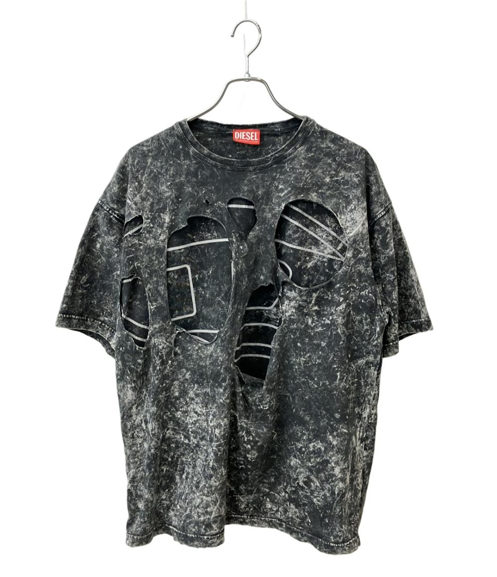 DIESEL 半袖 Tシャツ ダメージ加工 メンズ SIZE M ディーゼル