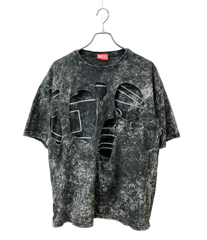 DIESEL 半袖 Tシャツ ダメージ加工 メンズ SIZE M ディーゼル