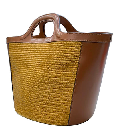 美品 MARNI 2wayハンドバッグ ショルダーバッグ 斜め掛け カゴバック レディース マルニ