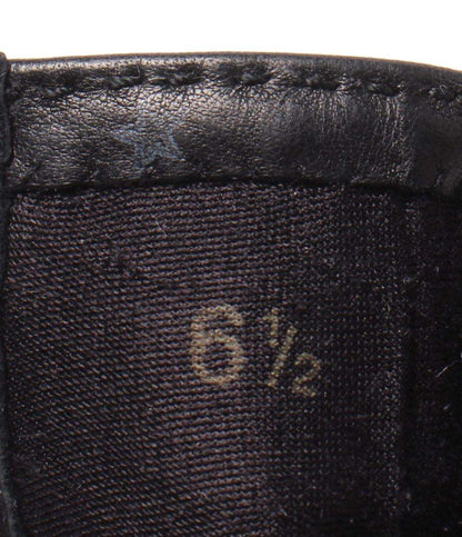 HERMES 手袋 レザーグローブ ラムスキン シルバー金具 コリエドシアン レディース エルメス