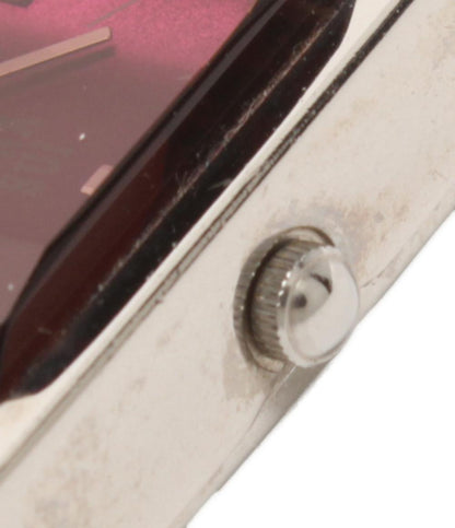 ANNA SUI 時計 ネックレス ペンダント クオーツ パープル系 Y150-5L10 レディース アナスイ