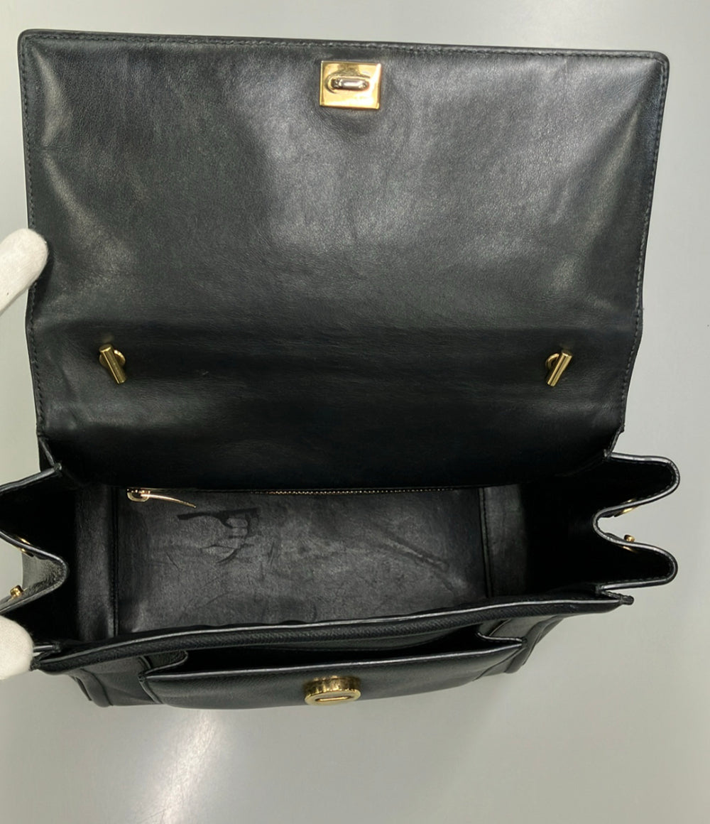 Salvatore Ferragamo ハンドバッグ ショルダーバッグ チェーン リボン2WAY 斜め掛け レザー ヴァラ AU-21 G697 レディース サルヴァトーレフェラガモ