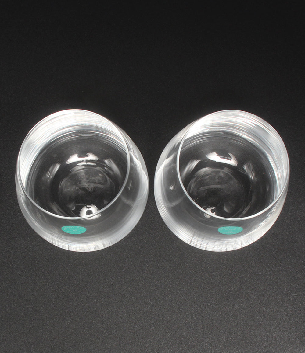 美品 Tiffany & Co. グラス タンブラー 2点セット ペア TCO ティファニー