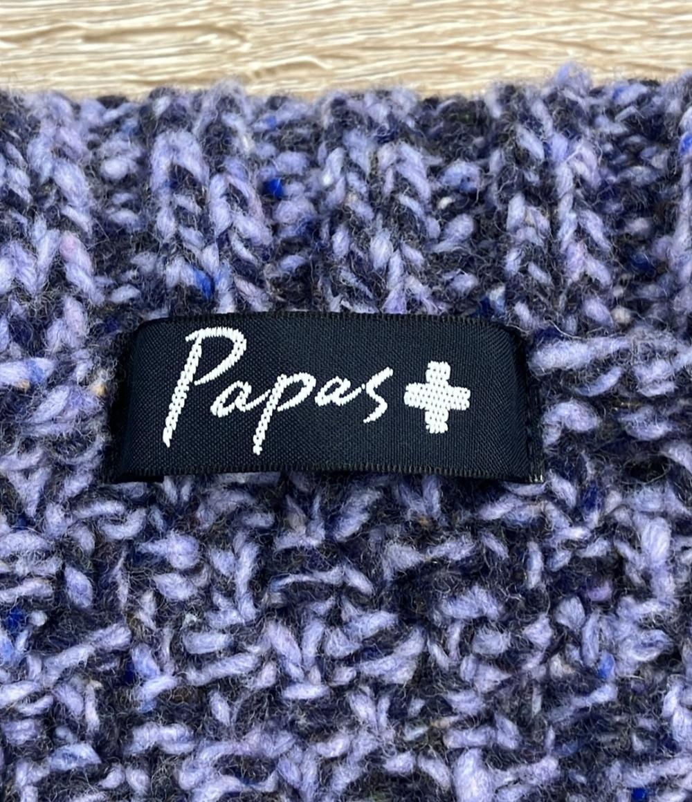 PAPAS PLUS カーディガン 襟付き DO40CKJM006 メンズ SIZE M PAPAS PLUS