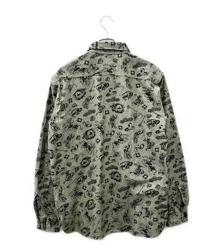 RRL 総柄 シャツ メンズ SIZE L ダブルアールエル