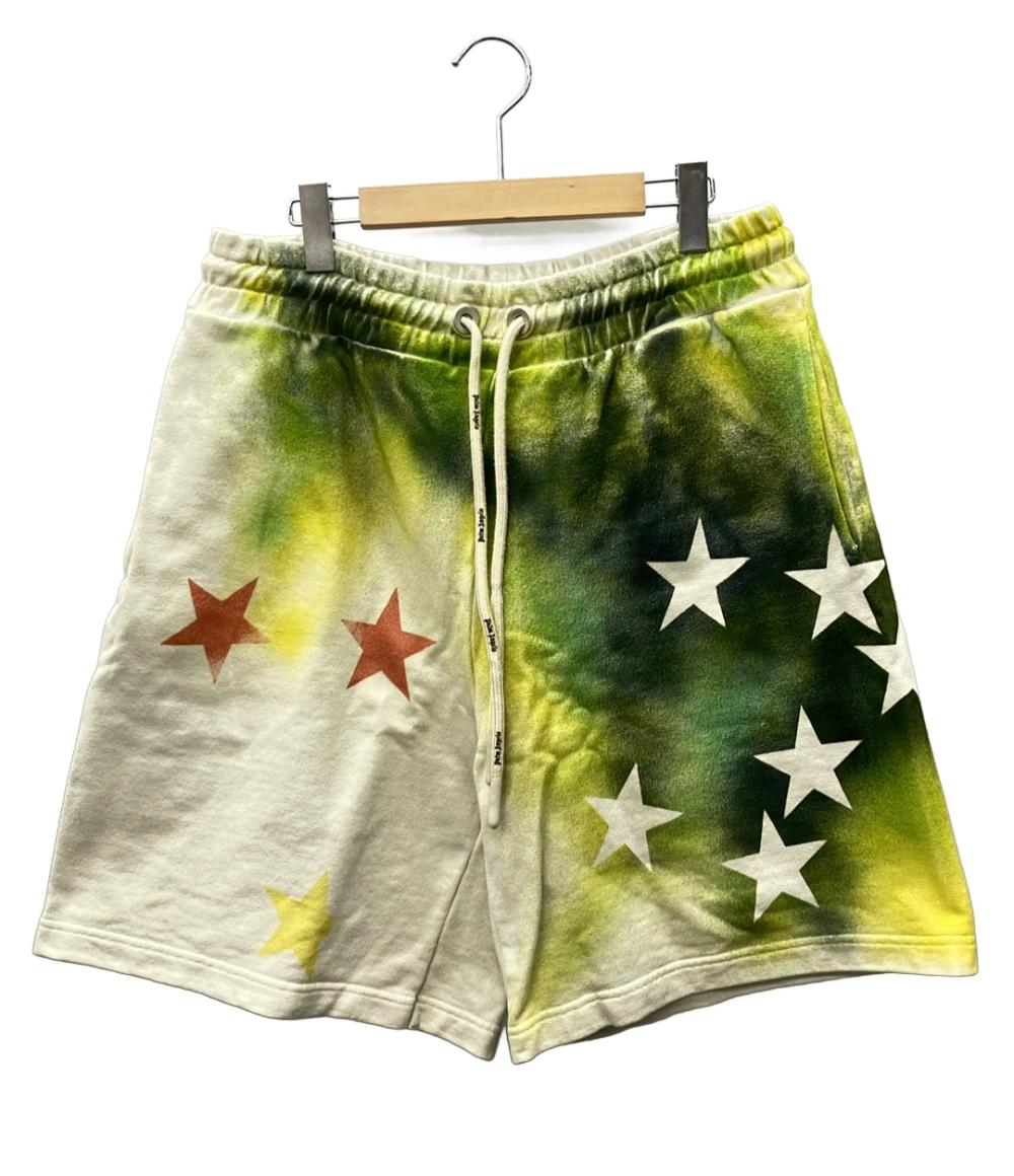美品 パームエンジェルス ハーフパンツ トラックパンツ スプレーペイントデザイン スター メンズ SIZE M palm angels
