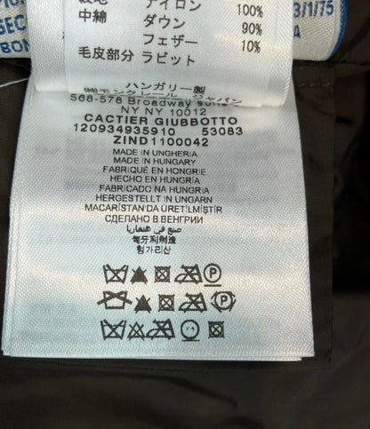 MONCLER ロングダウンコート ラビットファー CACTIER 112-093-49359-10 レディース SIZE 1 (M) モンクレール