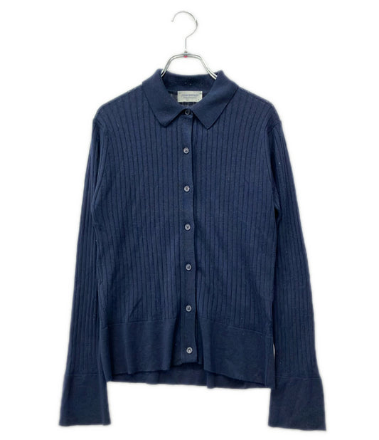 JOHN SMEDLEY 長袖 リブニットシャツ レディース SIZE S ジョンスメドレー