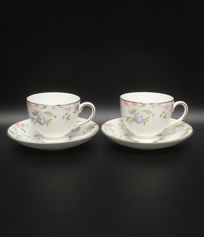 美品 WEDGWOOD カップ＆ソーサー 2客セット ペア スウィートプラム ウエッジウッド