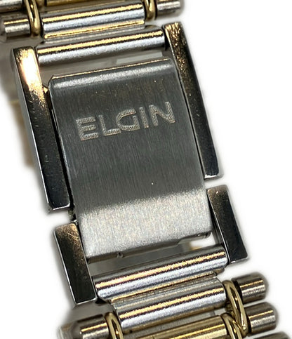 美品 ELGIN 腕時計 クオーツ ゴールド FK237 メンズ エルジン