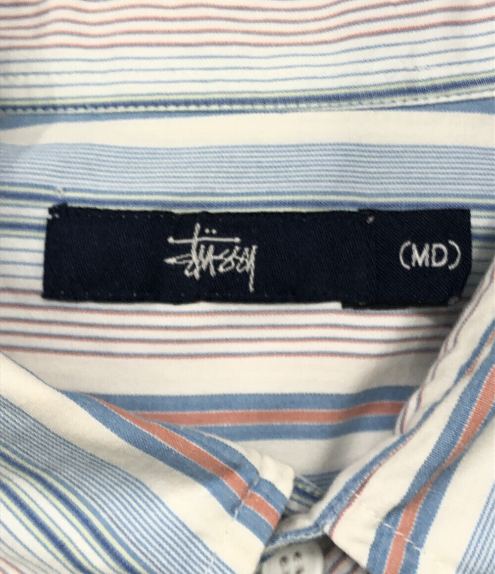 ステューシー  半袖シャツ マルチストライプ柄      メンズ SIZE MD (M) STUSSY