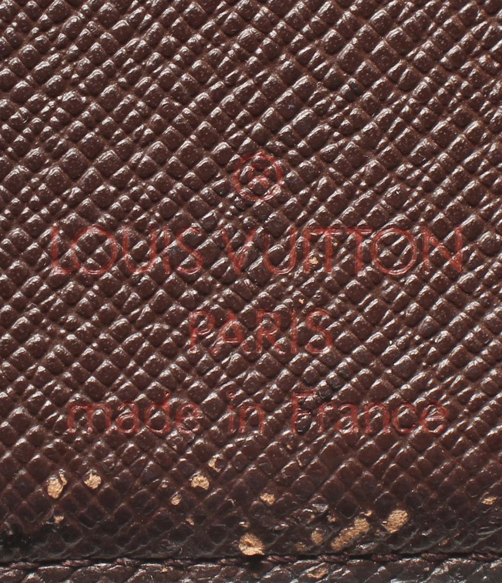 訳あり ルイ・ヴィトン 二つ折り財布 ポルトフォイユ ヴィエノワ ダミエ N61674 レディース LOUIS VUITTON