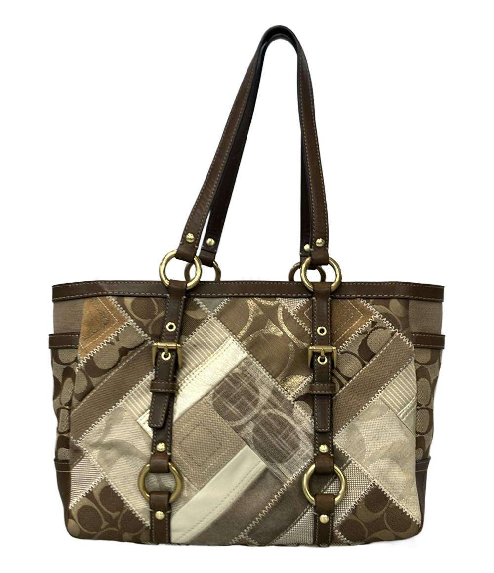 COACH トートバッグ 肩掛け パッチワーク シグネチャー 12527 レディース コーチ