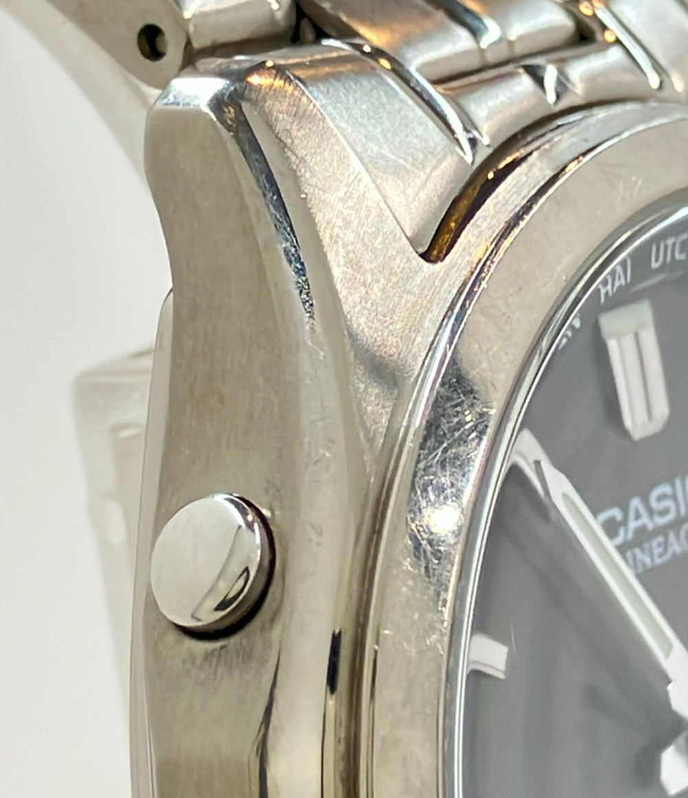 CASIO 腕時計 リニエージ ソーラー ブラック LIW-T100T メンズ カシオ