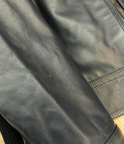 EMMETI シングルライダースジャケット JURI MAGLIA  ニット切替 メンズ SIZE 48 (L) エンメティ