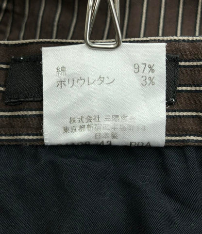 バーバリーブラックレーベル ロングパンツ ストライプ レディース SIZE 79 (XL) BURBERRY BLACK LABEL