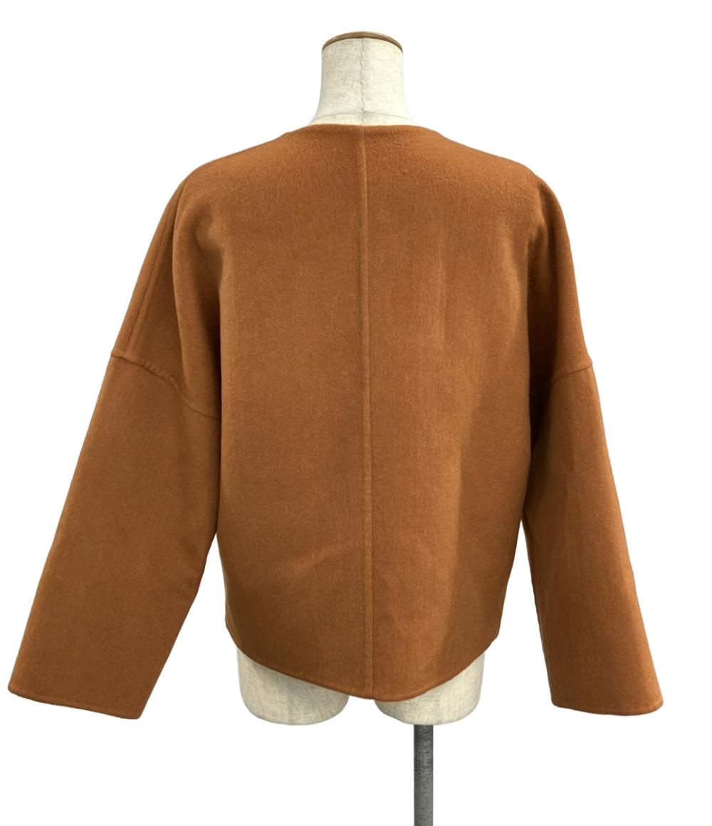 美品 HERMES カシミヤショートコート3E0109DZ レディース SIZE 34 (XS) エルメス