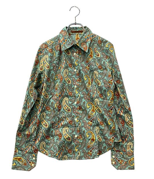 美品 ETRO 長袖シャツ ペイズリー 062-15248-5148 レディース SIZE 44 (S) エトロ