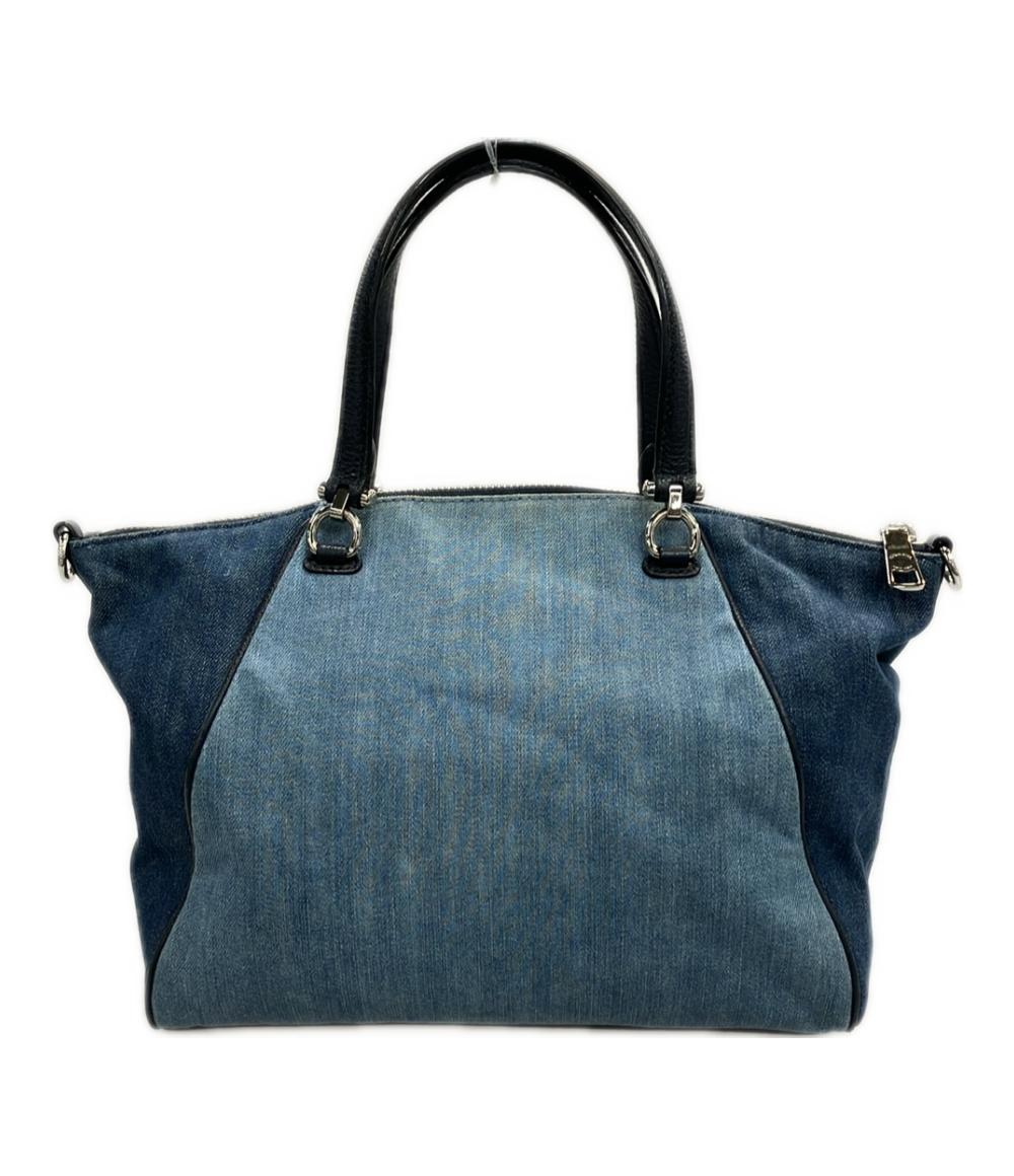 COACH コーチ デンプシー シグネチャー デニム 2way ショルダーバッグ