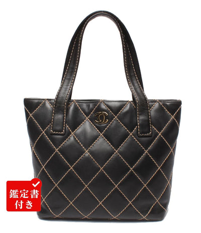 CHANEL トートバッグ ゴールド金具 7番台 ワイルドステッチ ココマーク A18126 レディース シャネル