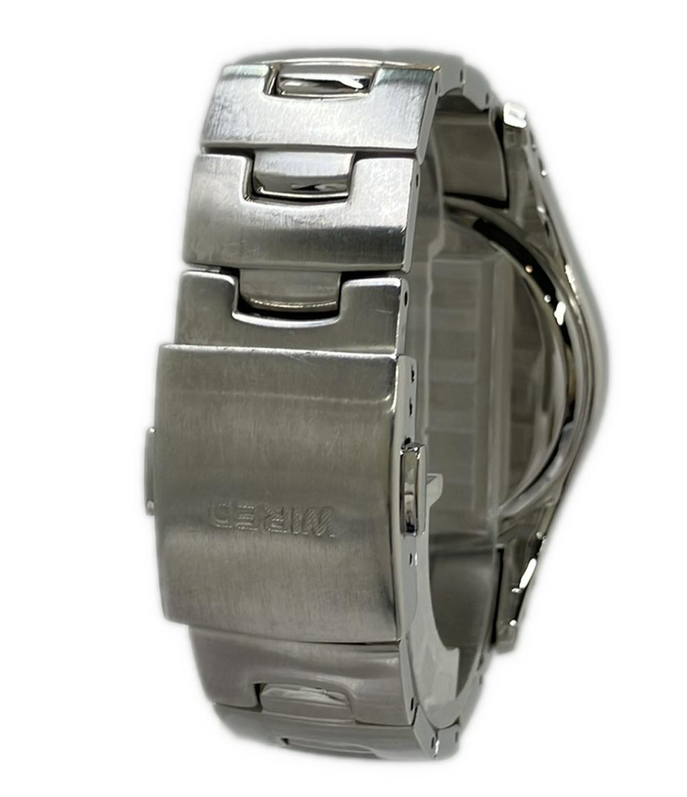 WIRED 腕時計 クオーツ ブラック 7T92-0GK0 メンズ ワイアード