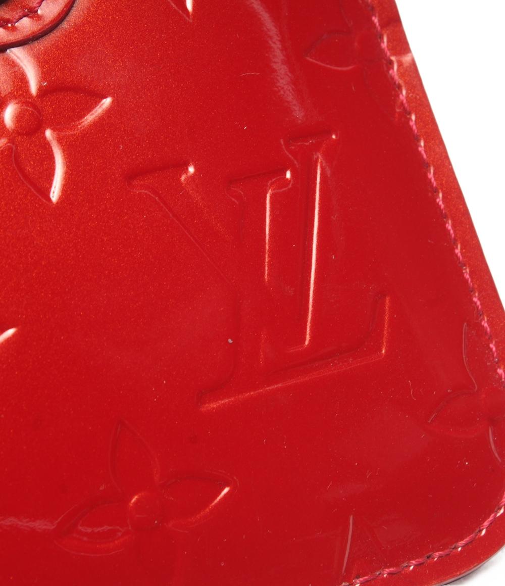 LOUIS VUITTON コインケース カラビナ付き ポシェット クレ ヴェルニ