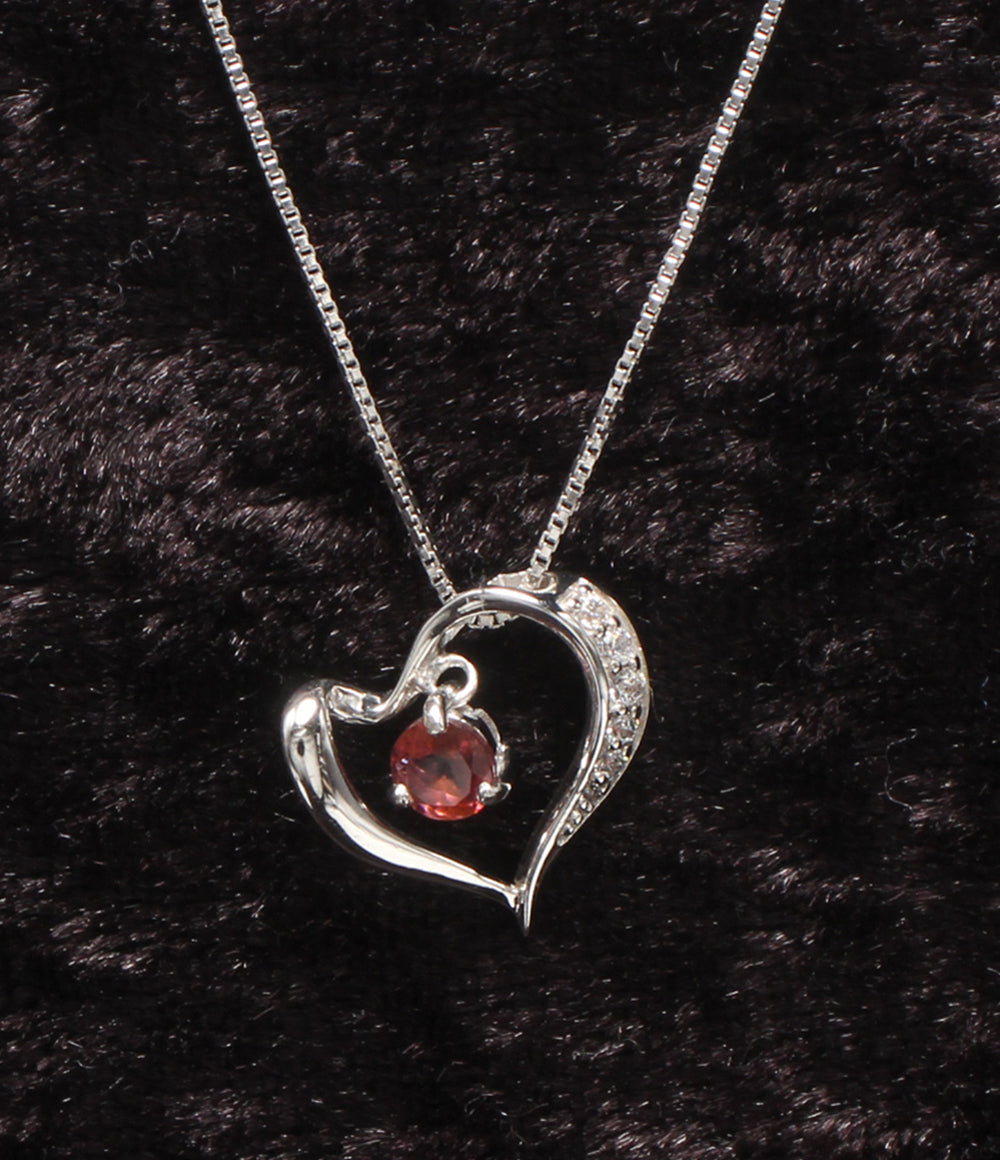 美品 A.UN jewelry ネックレス SV925 ハートモチーフ レディース アウンジュエリー