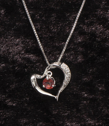 美品 A.UN jewelry ネックレス SV925 ハートモチーフ レディース アウンジュエリー
