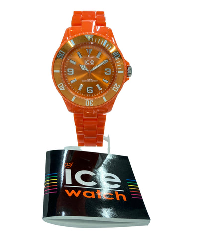 美品 ice watch 腕時計 クオーツ オレンジ メンズ アイスウォッチ