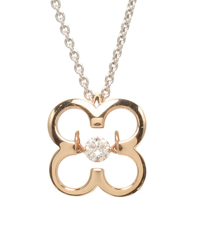 美品 MIKIMOTO ネックレス K18 ダイヤ0.09ct ダンシングストーン レディース ミキモト