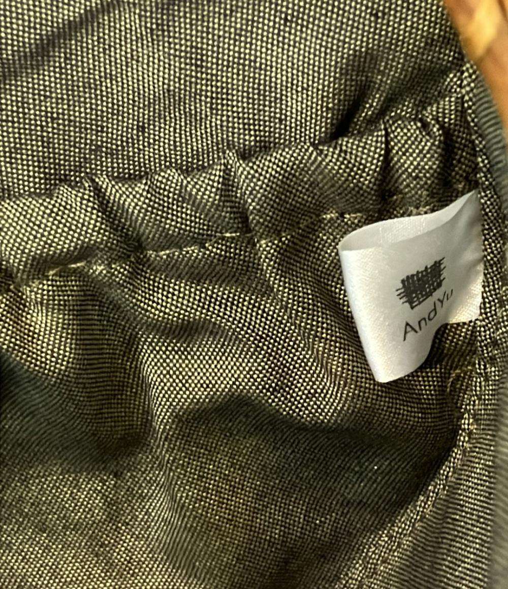 美品 アンドユウ ショルダーバッグ かごバッグ レディース AndYu