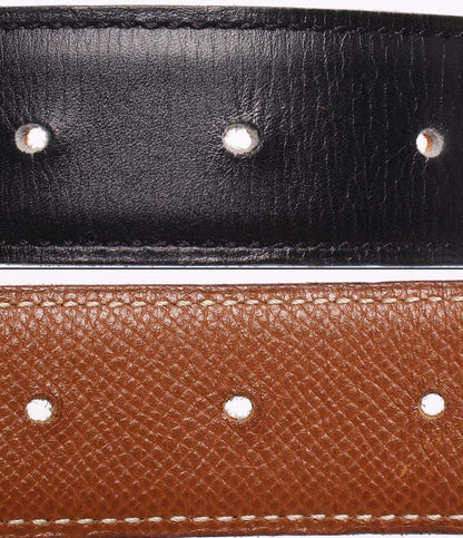 HERMES ベルト リバーシブルベルト65 エブリンバックル シルバー金具 〇Z刻印 レディース エルメス