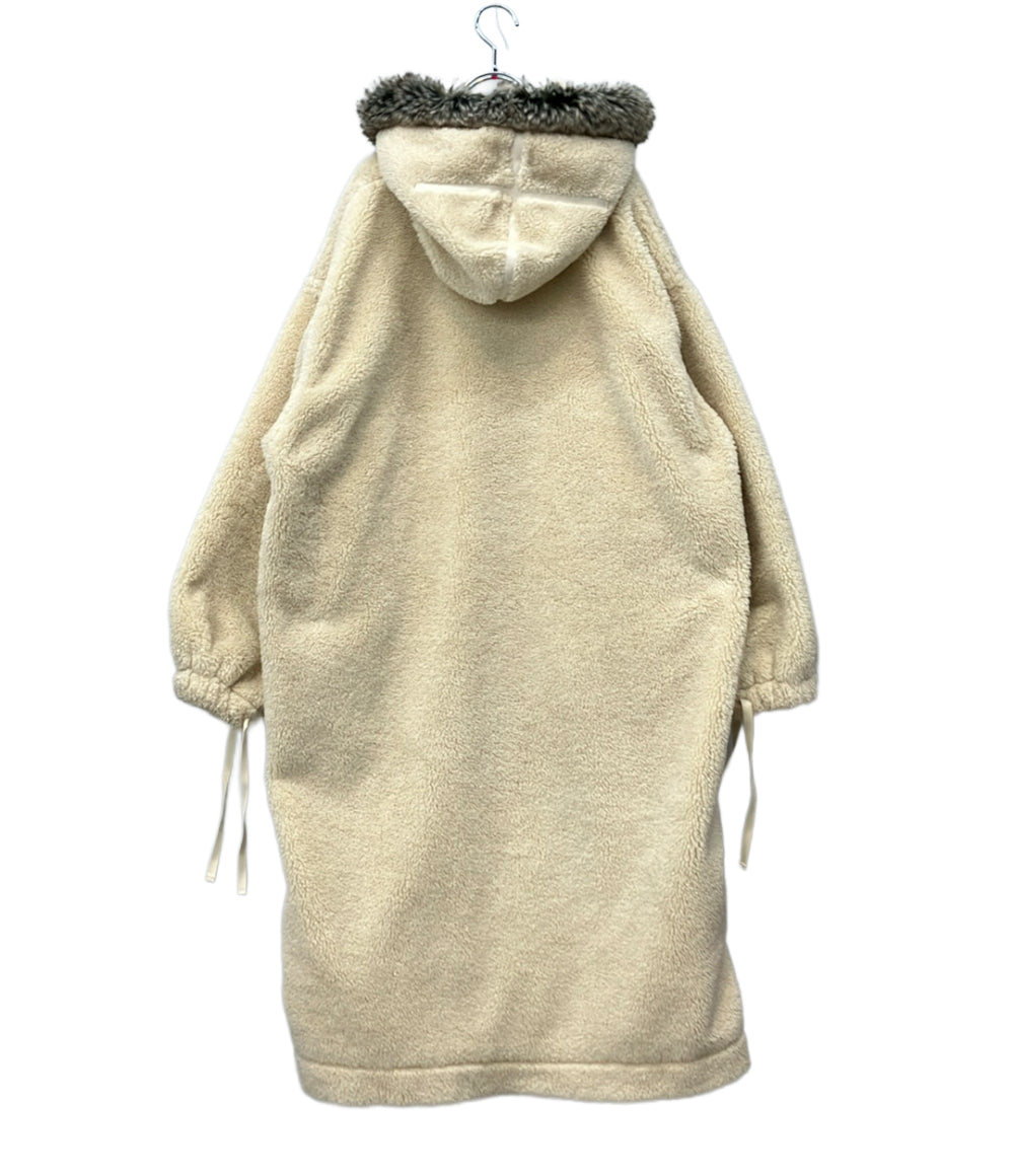 HYKE フードコート M-43type ボア フロントボタンダブルジップ 20AW 17268-0201 20FW レディース SIZE S ハイク