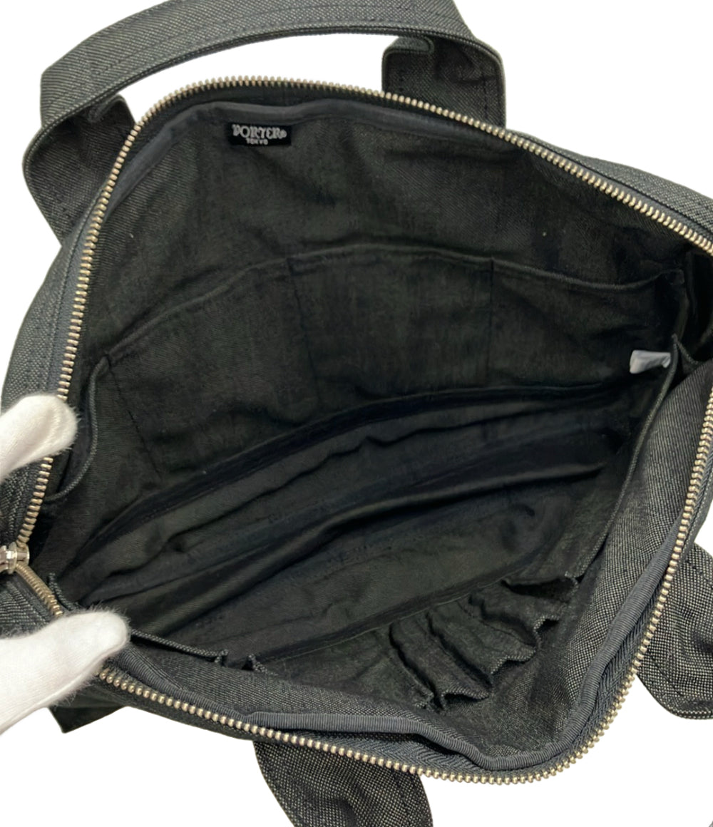 美品 PORTER 2way ハンドバッグ ショルダーバッグ 斜め掛け スモーキー メンズ ポーター