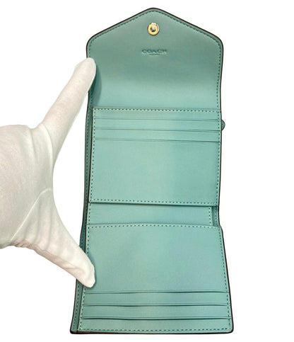 美品 COACH 三つ折り財布 レディース コーチ