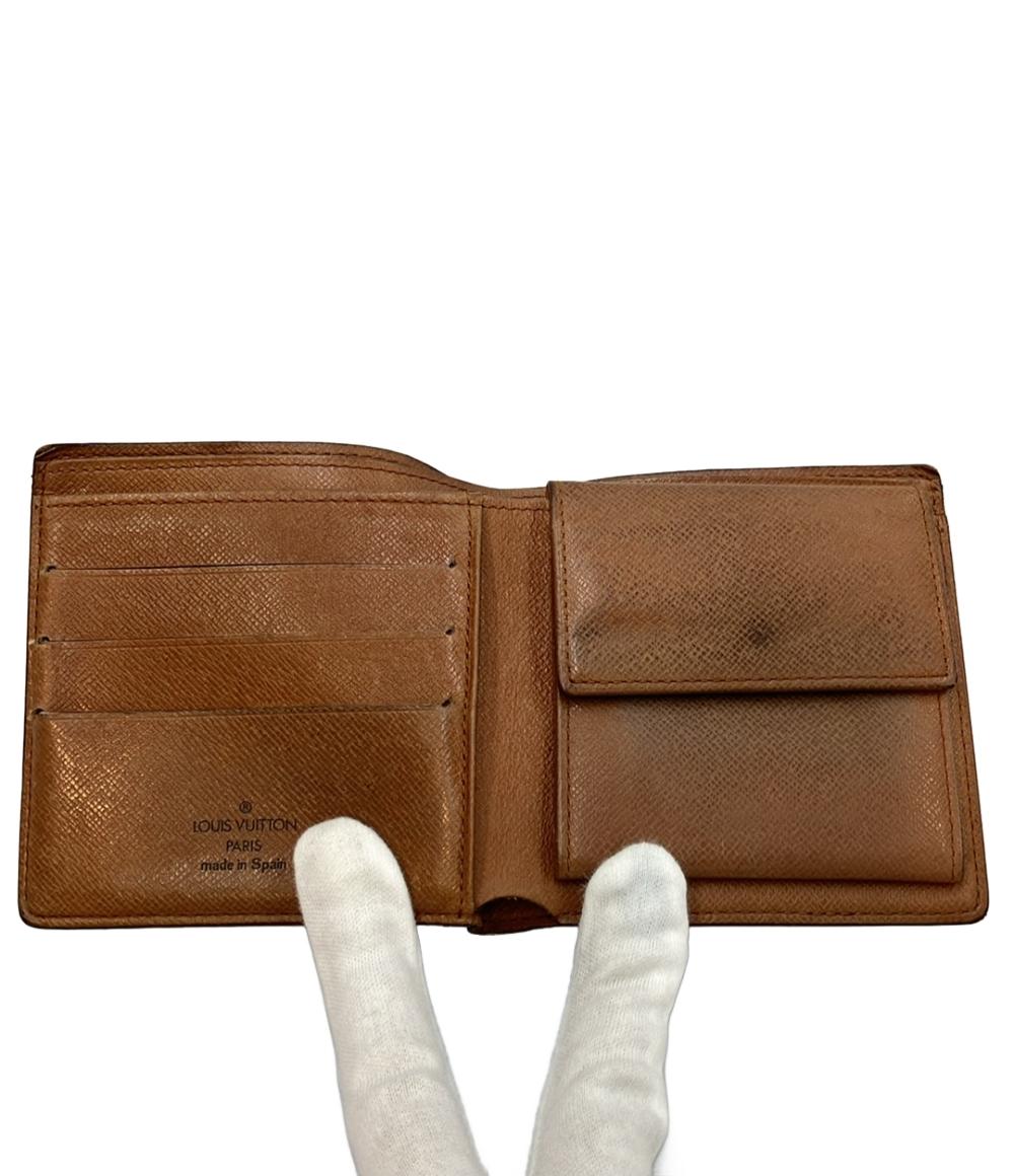 訳あり LOUIS VUITTON 二つ折り財布 ポルトフォイユ マルコ