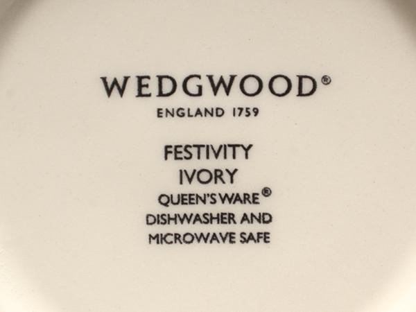 美品 WEDGWOOD マグカップ 2点セット ペア フェスティビティ アイボリー ブルー ウエッジウッド