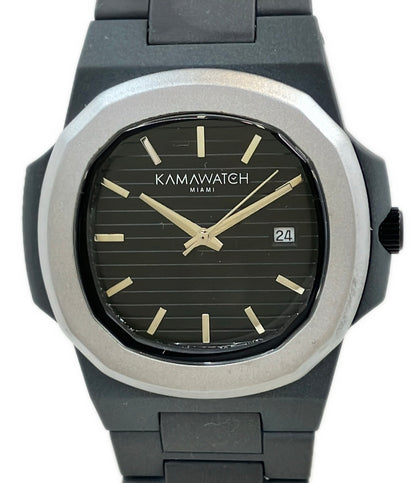 KAMAWATCH 腕時計 MIAMI クオーツ ブラック メンズ カーマウォッチ