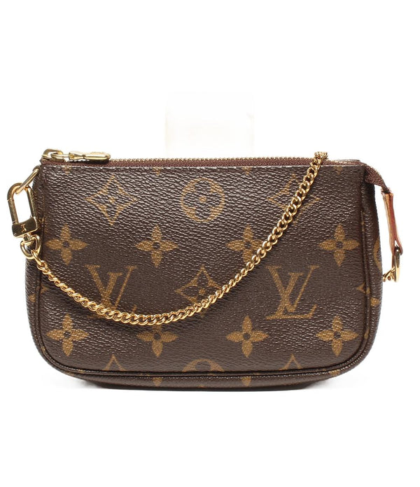 ルイヴィトン　モノグラム　ポーチ　ポシェット　レザー　クラッチバッグ　茶色 ルイヴィトン LOUIS VUITTON ポシェットラバ23 モノグラム ポーチ