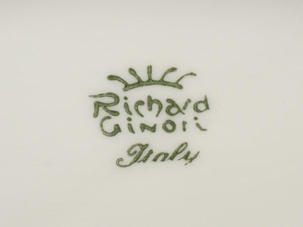 美品 Richard Ginori ピクルスディッシュ オーバル 皿 23cm ローズブルー リチャードジノリ