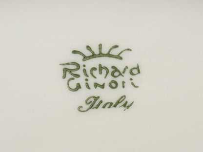 美品 Richard Ginori ピクルスディッシュ オーバル 皿 23cm ローズブルー リチャードジノリ